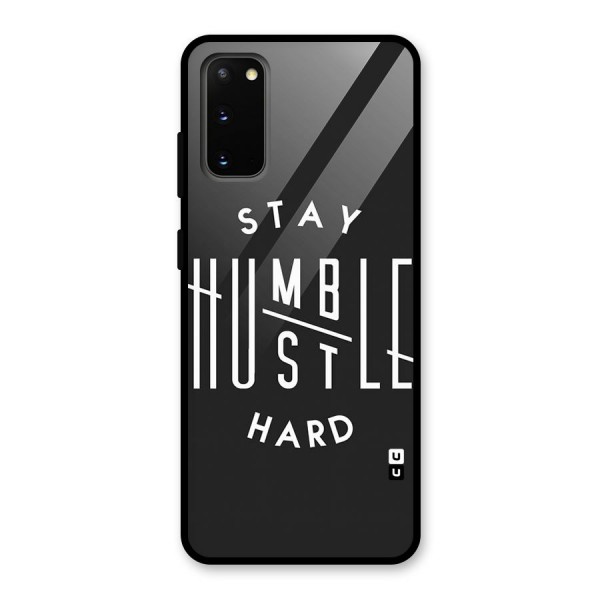 Hustle Hard Glass Back Case for Galaxy S20