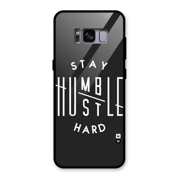 Hustle Hard Glass Back Case for Galaxy S8