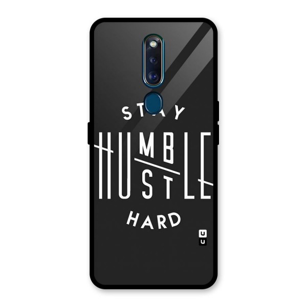 Hustle Hard Glass Back Case for Oppo F11 Pro