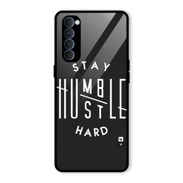 Hustle Hard Glass Back Case for Oppo Reno4 Pro