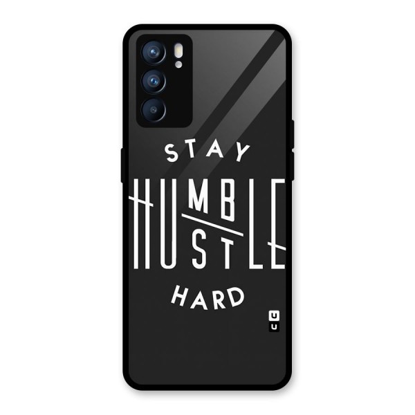 Hustle Hard Glass Back Case for Oppo Reno6 5G