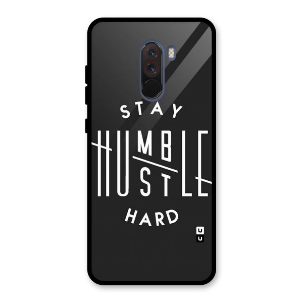 Hustle Hard Glass Back Case for Poco F1