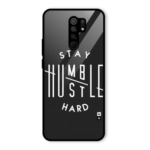 Hustle Hard Glass Back Case for Redmi 9 Prime