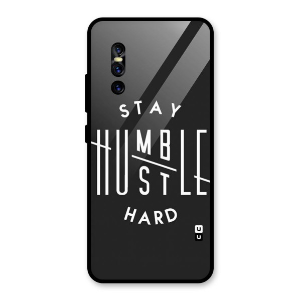 Hustle Hard Glass Back Case for Vivo V15 Pro