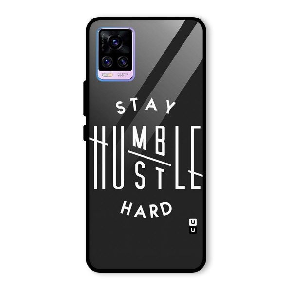 Hustle Hard Glass Back Case for Vivo V20 Pro