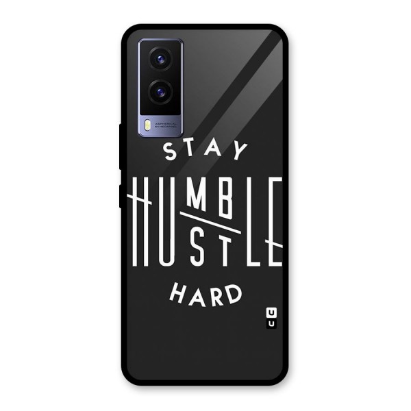 Hustle Hard Glass Back Case for Vivo V21e 5G