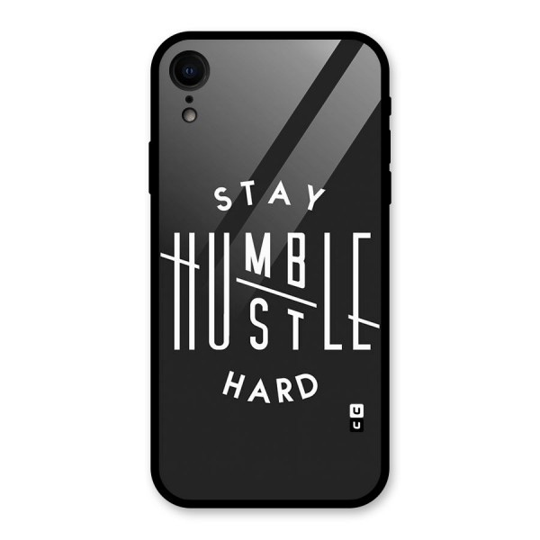 Hustle Hard Glass Back Case for XR