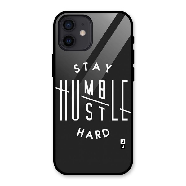 Hustle Hard Glass Back Case for iPhone 12