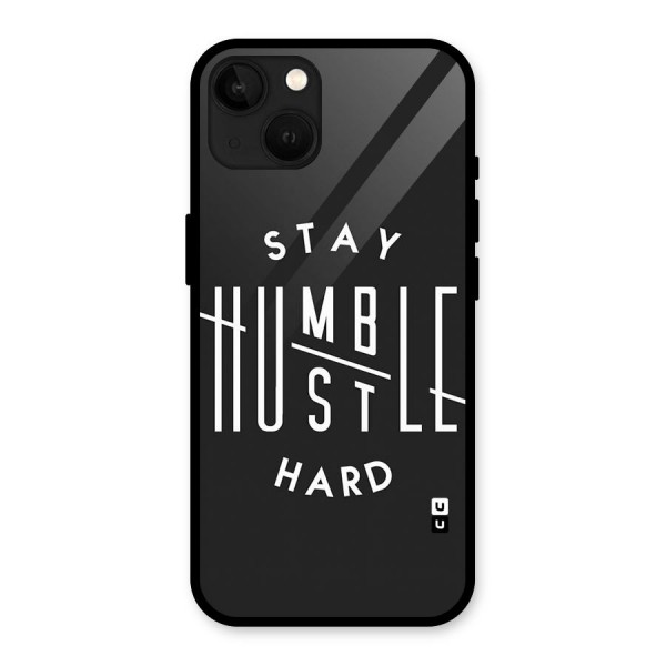 Hustle Hard Glass Back Case for iPhone 13