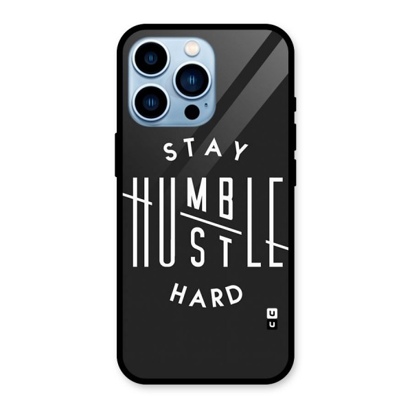 Hustle Hard Glass Back Case for iPhone 13 Pro