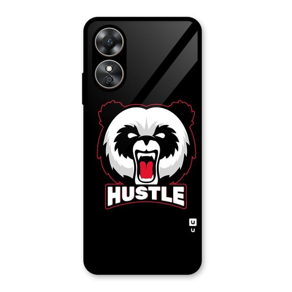 Hustle Panda Glass Back Case for Oppo A17