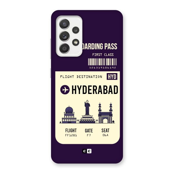 Hyderabad Boarding Pass Back Case for Galaxy A52