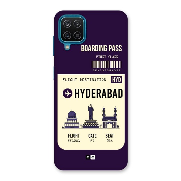 Hyderabad Boarding Pass Back Case for Galaxy F12