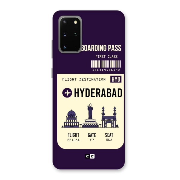 Hyderabad Boarding Pass Back Case for Galaxy S20 Plus