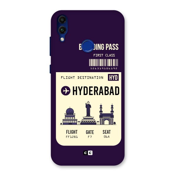 Hyderabad Boarding Pass Back Case for Honor 8C