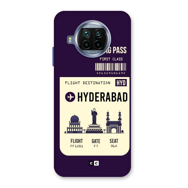 Hyderabad Boarding Pass Back Case for Mi 10i