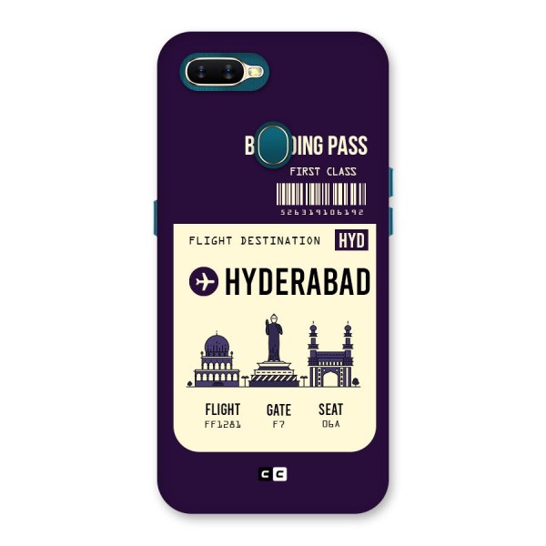 Hyderabad Boarding Pass Back Case for Oppo A11k