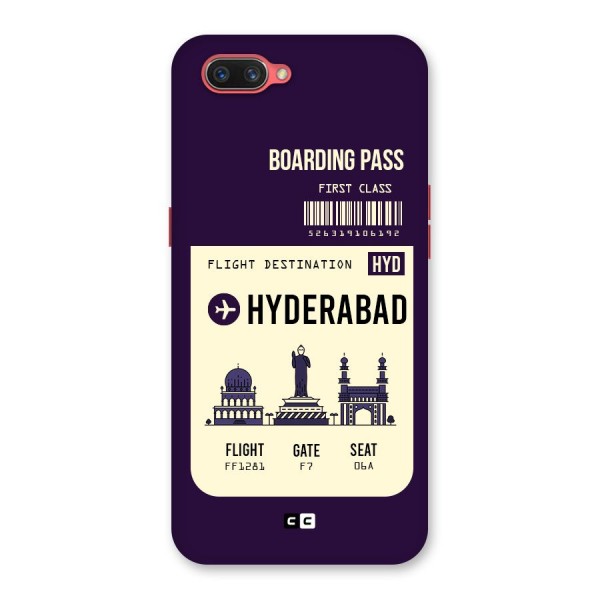 Hyderabad Boarding Pass Back Case for Oppo A3s