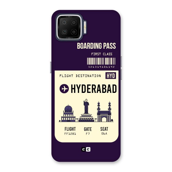 Hyderabad Boarding Pass Back Case for Oppo F17