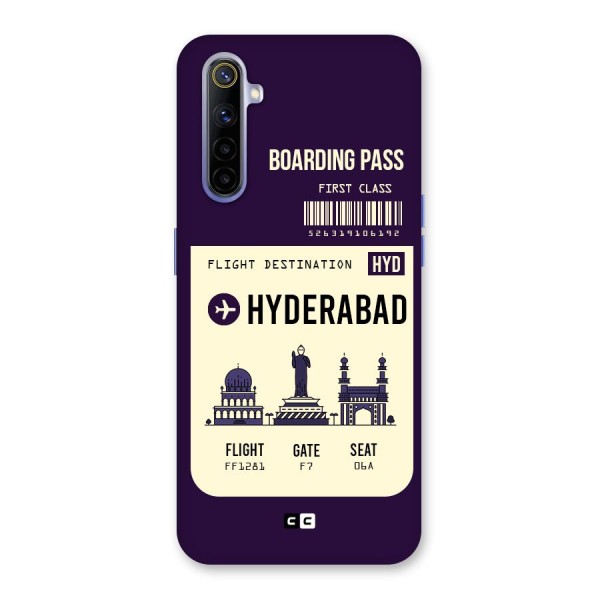 Hyderabad Boarding Pass Back Case for Realme 6