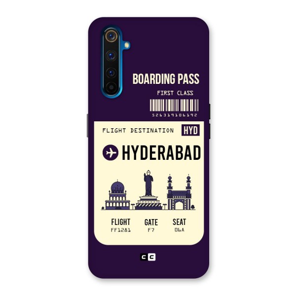 Hyderabad Boarding Pass Back Case for Realme 6 Pro