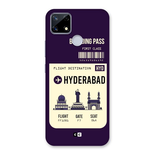 Hyderabad Boarding Pass Back Case for Realme Narzo 20