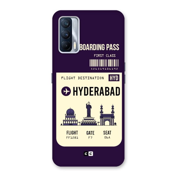 Hyderabad Boarding Pass Back Case for Realme X7