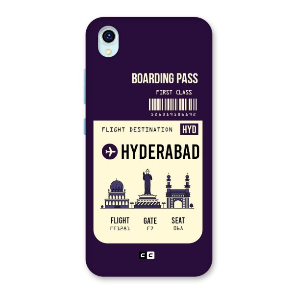 Hyderabad Boarding Pass Back Case for Vivo Y1s