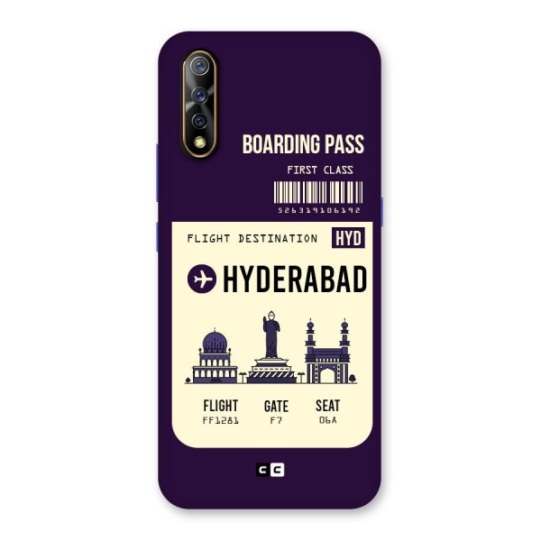 Hyderabad Boarding Pass Back Case for Vivo Z1x