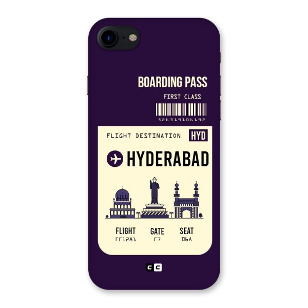 Hyderabad Boarding Pass Back Case for iPhone SE 2020