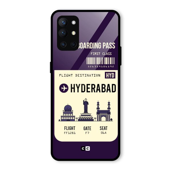 Hyderabad Boarding Pass Glass Back Case for OnePlus 9R