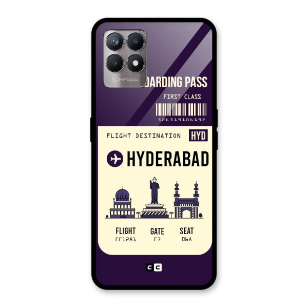 Hyderabad Boarding Pass Glass Back Case for Realme 8i