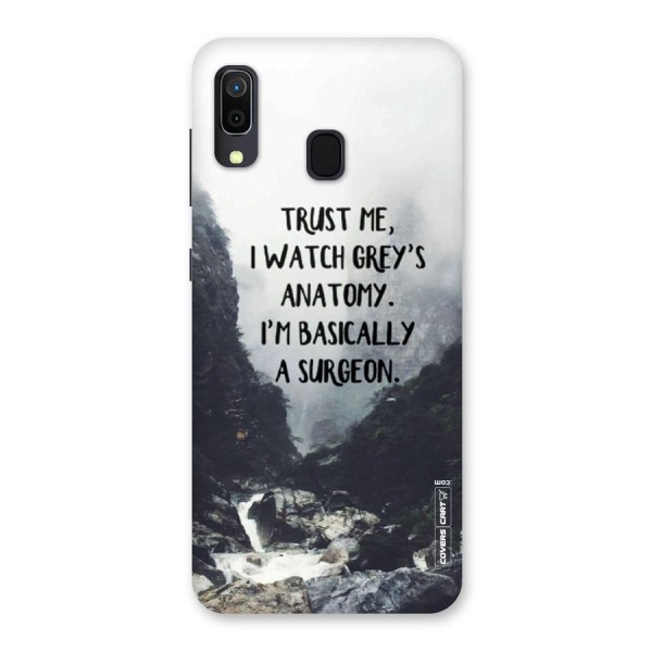 I Am A Surgeon Back Case for Galaxy A20