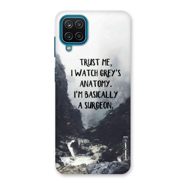 I Am A Surgeon Back Case for Galaxy F12