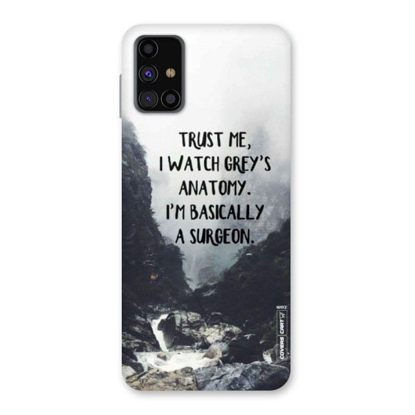 I Am A Surgeon Back Case for Galaxy M31s