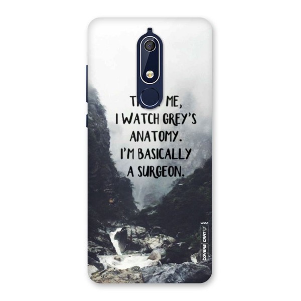 I Am A Surgeon Back Case for Nokia 5.1