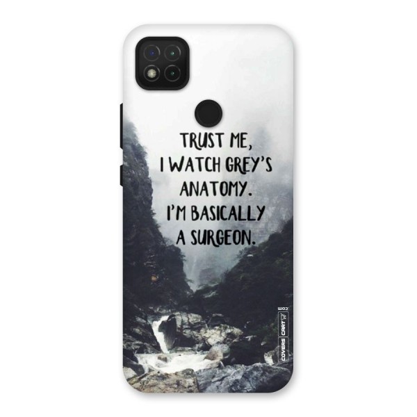 I Am A Surgeon Back Case for Redmi 9C