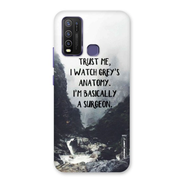 I Am A Surgeon Back Case for Vivo Y30