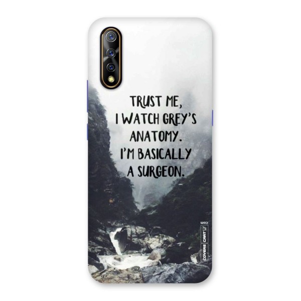 I Am A Surgeon Back Case for Vivo Z1x