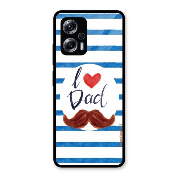 I Love Dad Glass Back Case for Redmi K50i