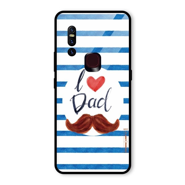 I Love Dad Glass Back Case for Vivo V15