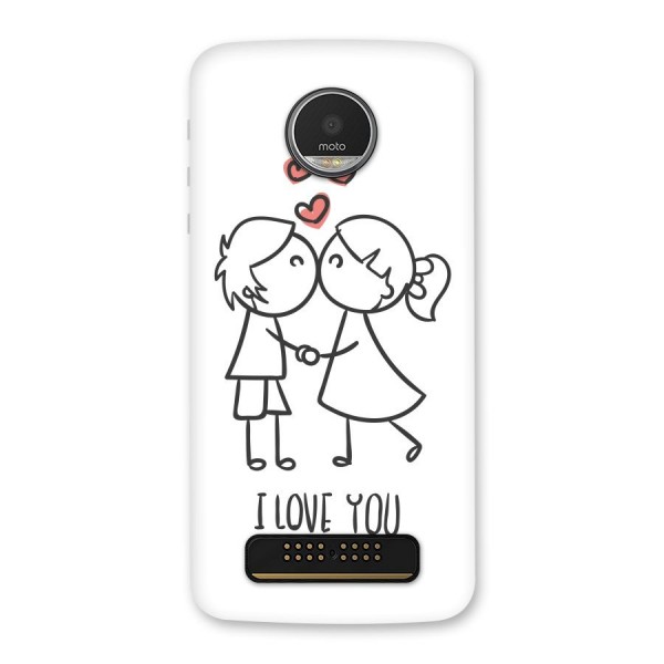 I Love You Back Case for Moto Z Play