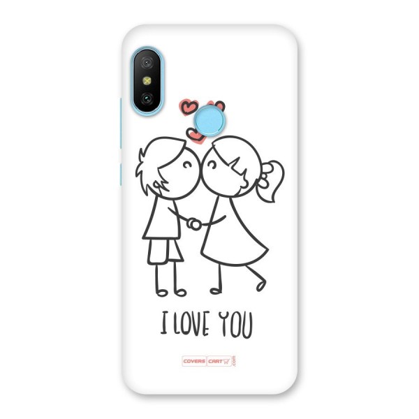 I Love You Back Case for Redmi 6 Pro