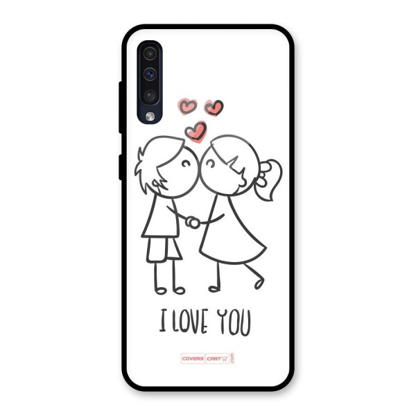 I Love You Glass Back Case for Galaxy A50s