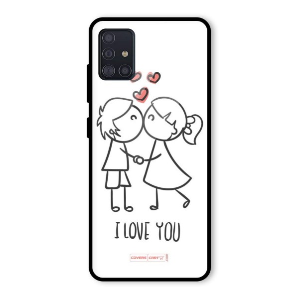 I Love You Glass Back Case for Galaxy A51