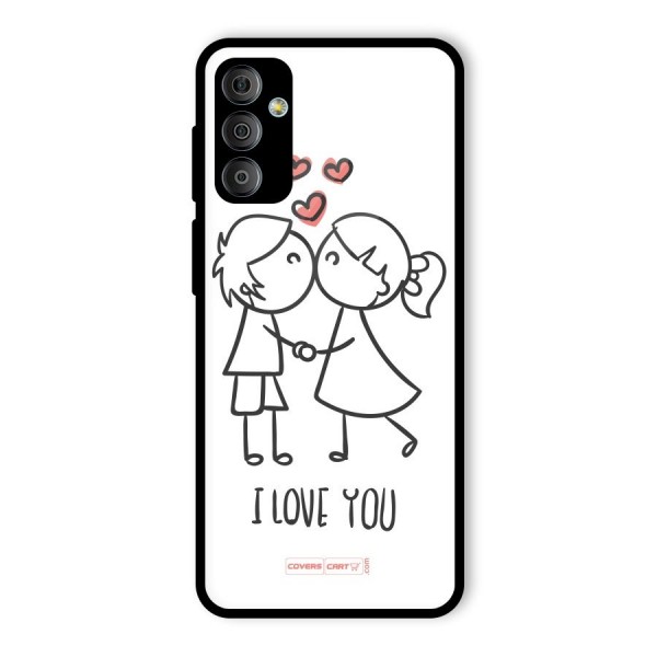 I Love You Glass Back Case for Galaxy F23