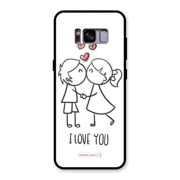 I Love You Glass Back Case for Galaxy S8