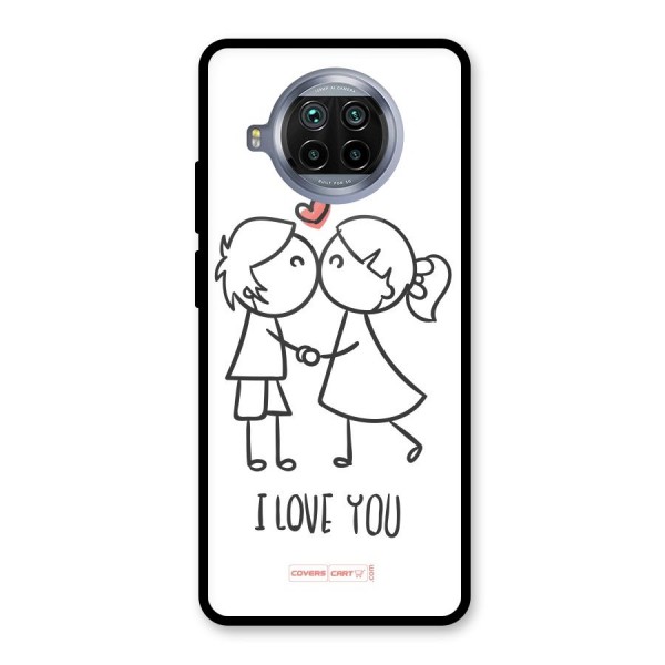 I Love You Glass Back Case for Mi 10i