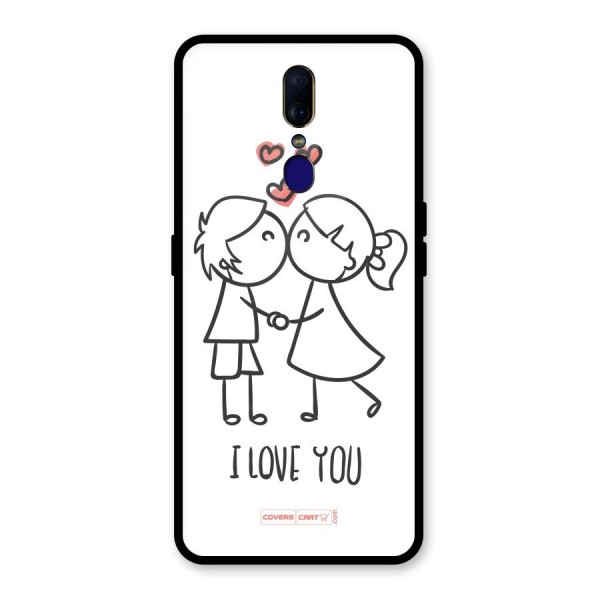 I Love You Glass Back Case for Oppo F11