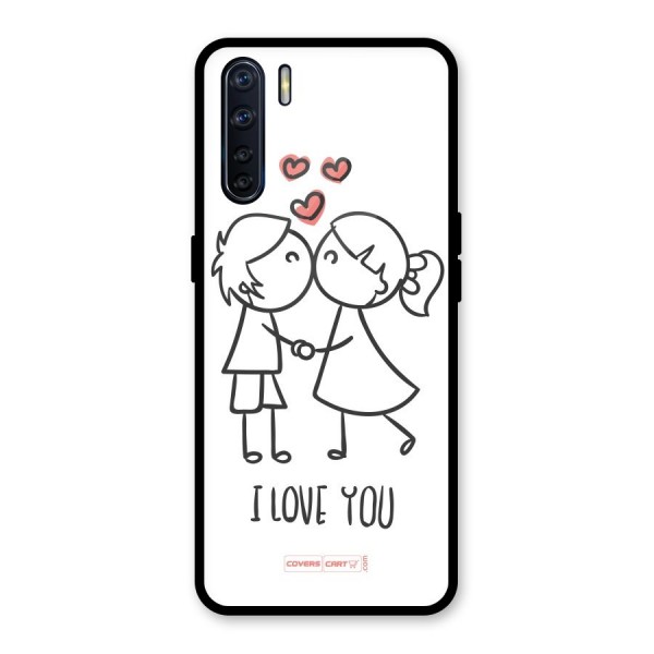 I Love You Glass Back Case for Oppo F15